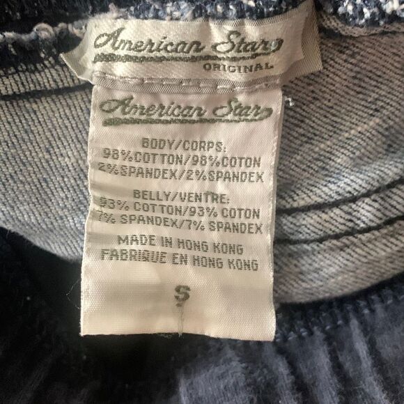 Pre Owned Womens American Star Maternity Jeans Sz Small Casual Comfort Hippie - Picture 14 of 14